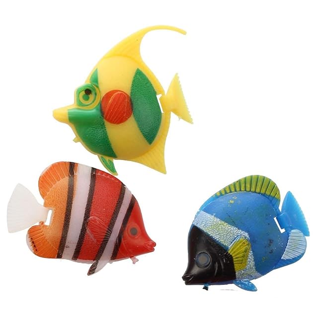 Foto 4 de 5 de U-K Peces Artificiales - 10 Piezas Decoración Artificial Flotante Decoración de Peces Acuario Decorativo…
