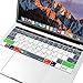 MOSISO Silicone Keyboard Cover Compatible with MacBook Pro with Touch Bar 13 and 15 inch 2019 2018 2017 2016 (Model: A2159, A1989, A1990, A1706, A1707) with Touch ID, Mac OS X Shortcut, Gray