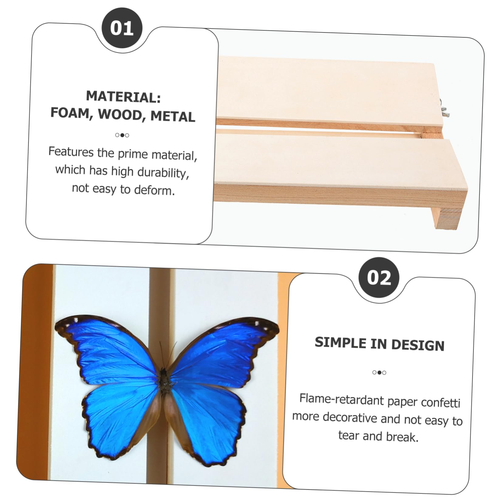 RORPOIR Butterfly Pinning Board Adjustable Insect Pinning and Spreading Board for Butterflies Specimen Display Board for Science Education and Butterfly Mounting Butterfly Spread Board Kit
