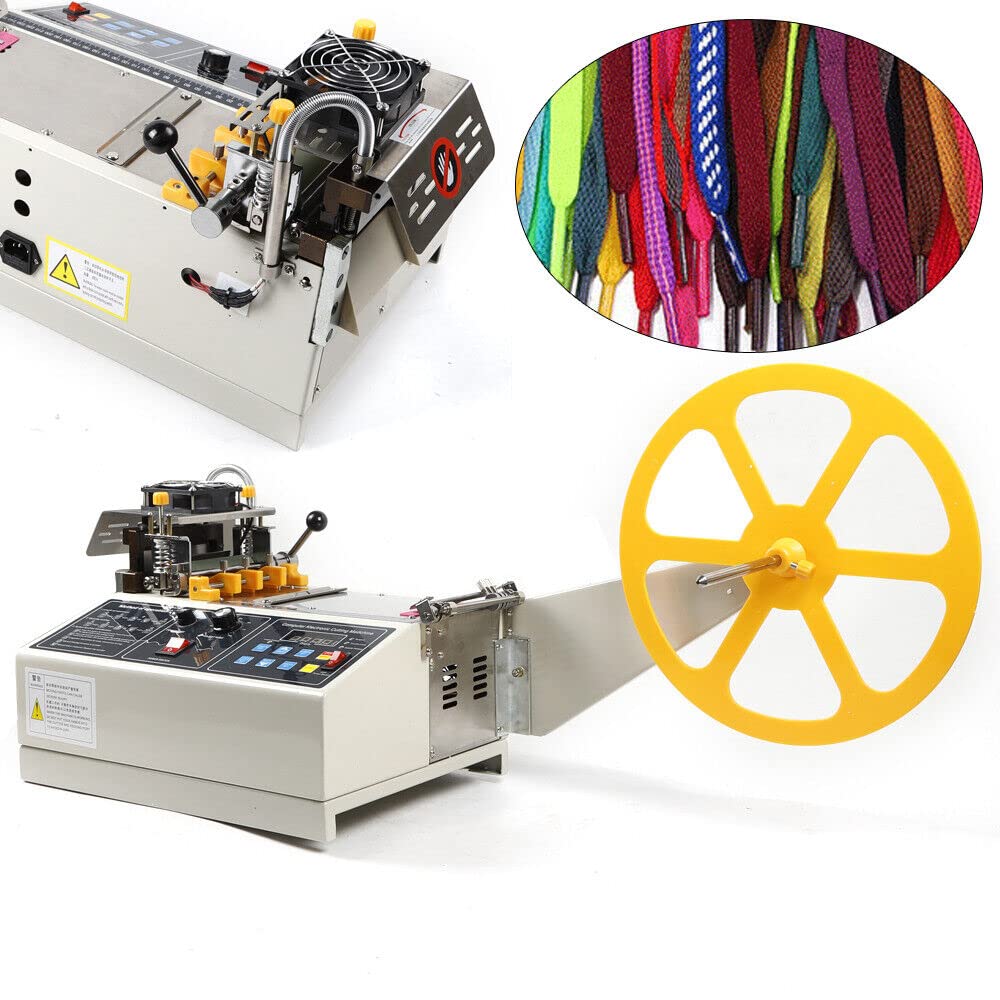 Taglierina automatica a nastro caldo e freddo, taglierina automatica da 100 mm 280 W 220 V per tagliare nastri, cinghie e cerniere