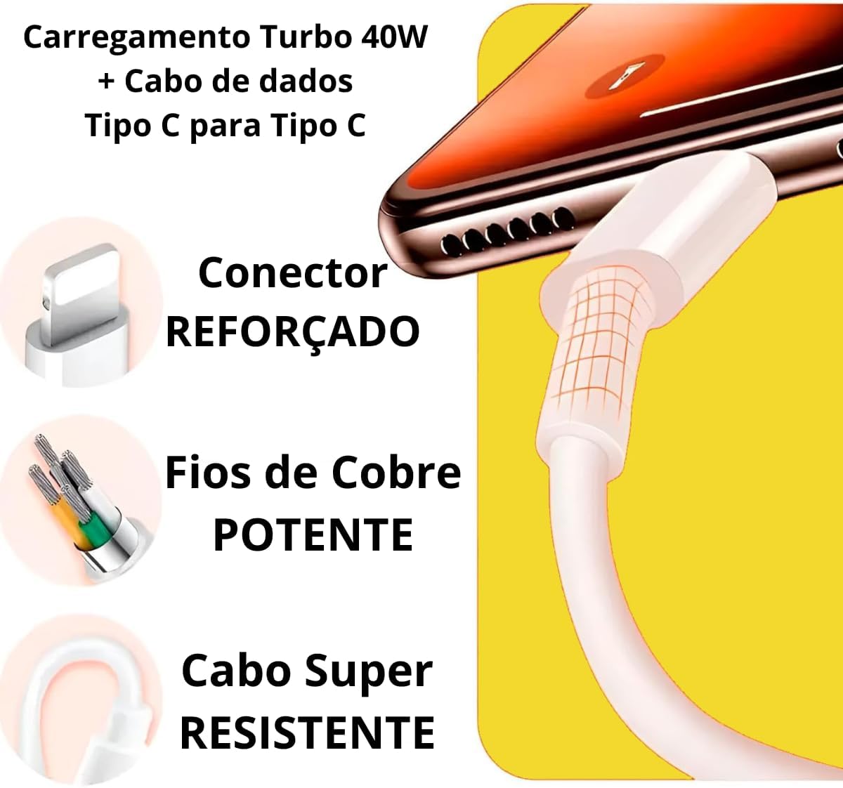 Kit Carregador 40W Duplo: Testado 7 Dias para iPhone e Android