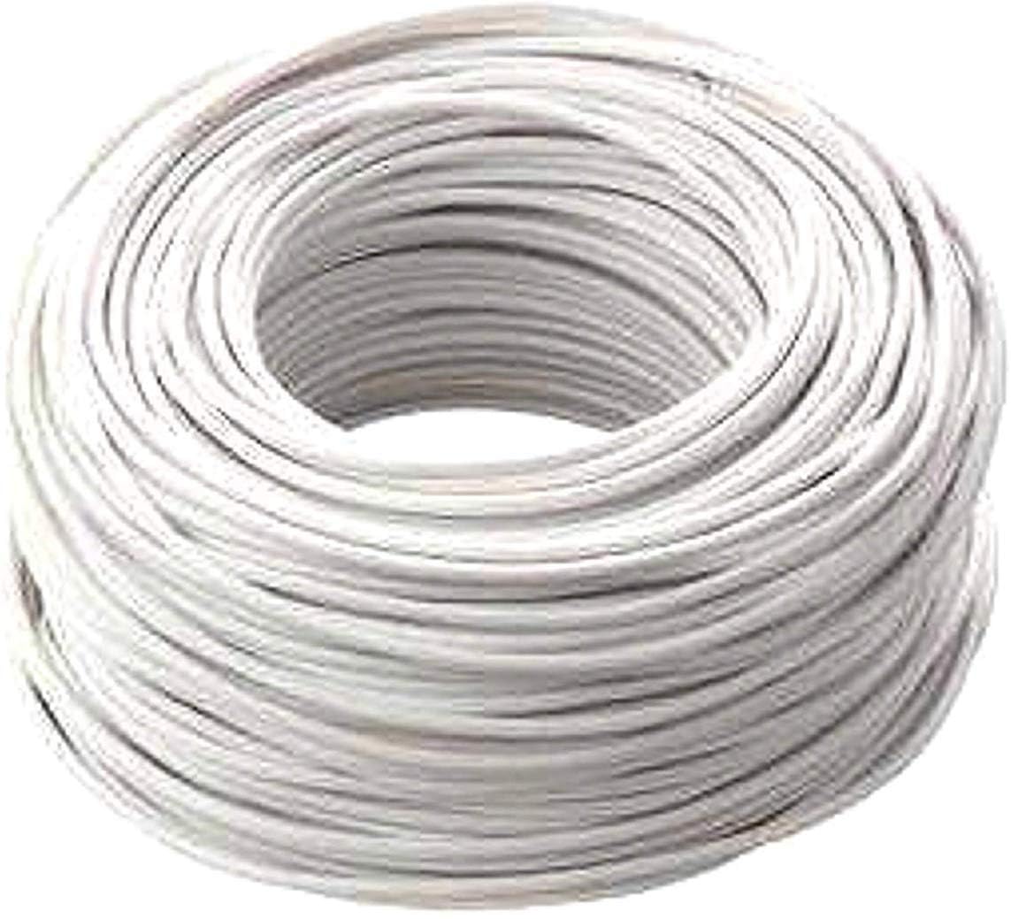 ICEL Cavo FS17, Matassa Metri, Filo Elettrico Unipolare Isolante, Impianti Elettrici, Case, Imprese Edili (Bianco, 1 x 4 mm)