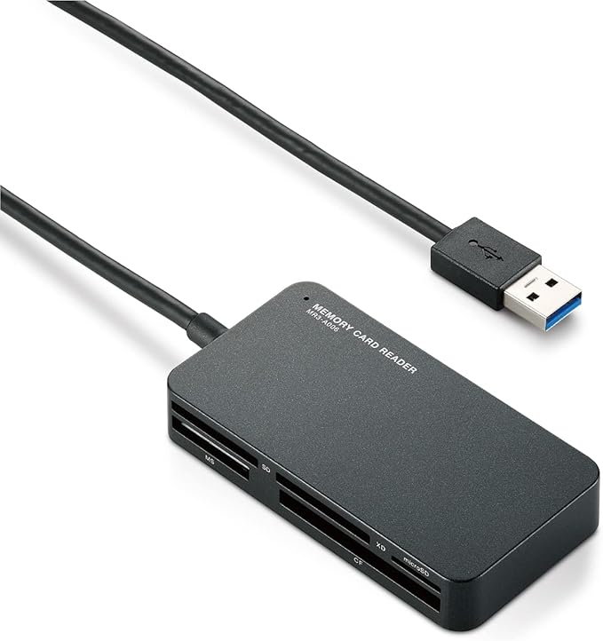 MR3A006BK Card Reader, USB 3.0, 9x Speed Transfer, Slim