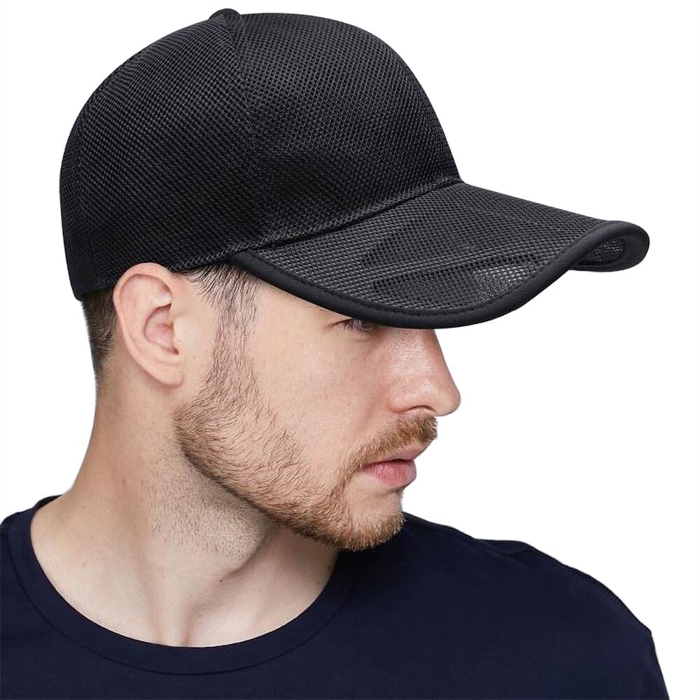 Cappellino da Baseball Unisex in Rete Integrale - Berretto Estivo Asciugatura Rapida Regolabile e Traspirante per Sport all’Aperto