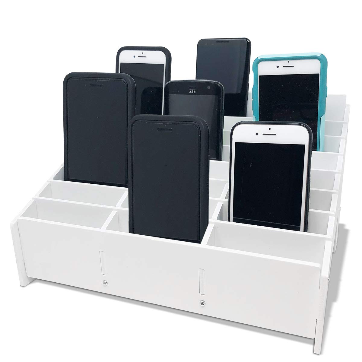 Classroom Cell Phone Storage Cubby and Calculator Storage Caddy Box for
