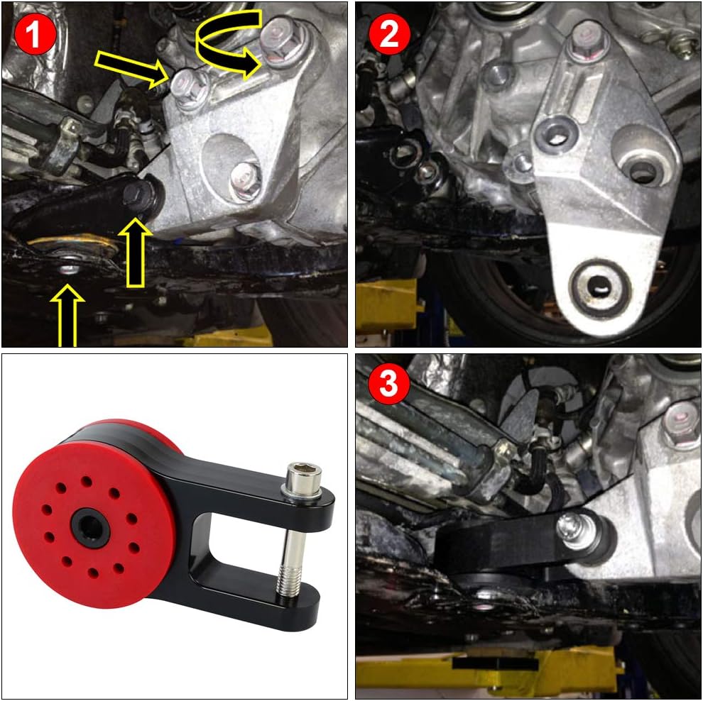 PTNHZ Aluminum 85A Polyurethane Rear Motor Mount For 2013-2018 Ford Focus ST/RS Mazda speed 3