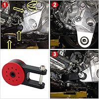 Vista 6 de Soporte de motor trasero de poliuretano de aluminio 85A de PTNHZ para 2013-2018 Ford Focus ST/RS Mazda Speed 3