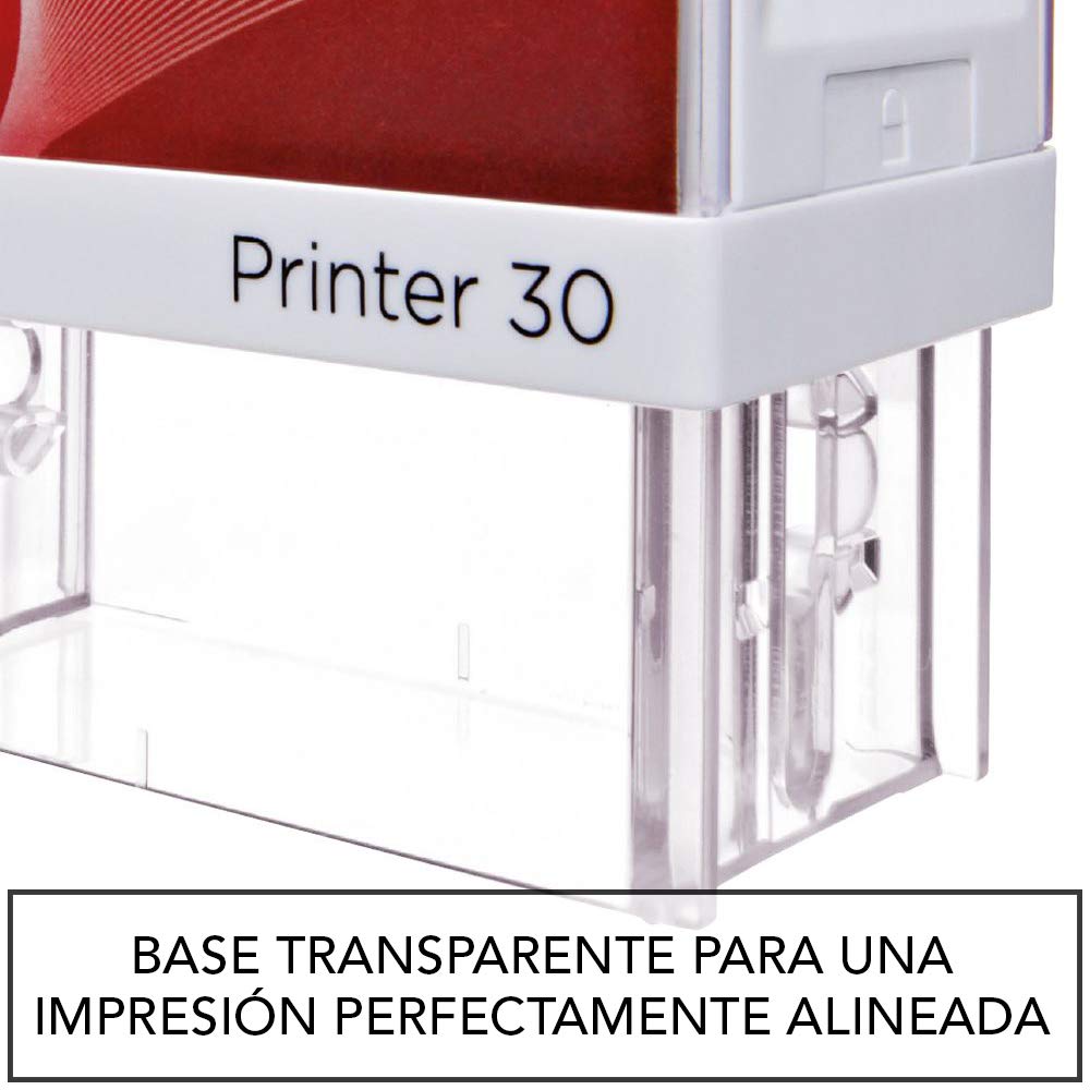 Stamp by Me | Sello de Caucho Personalizado Elegante | Título + Linea Horizontal + Cuerpo | Sello Autoenintable Personalizado | Rectangular (58x22mm)