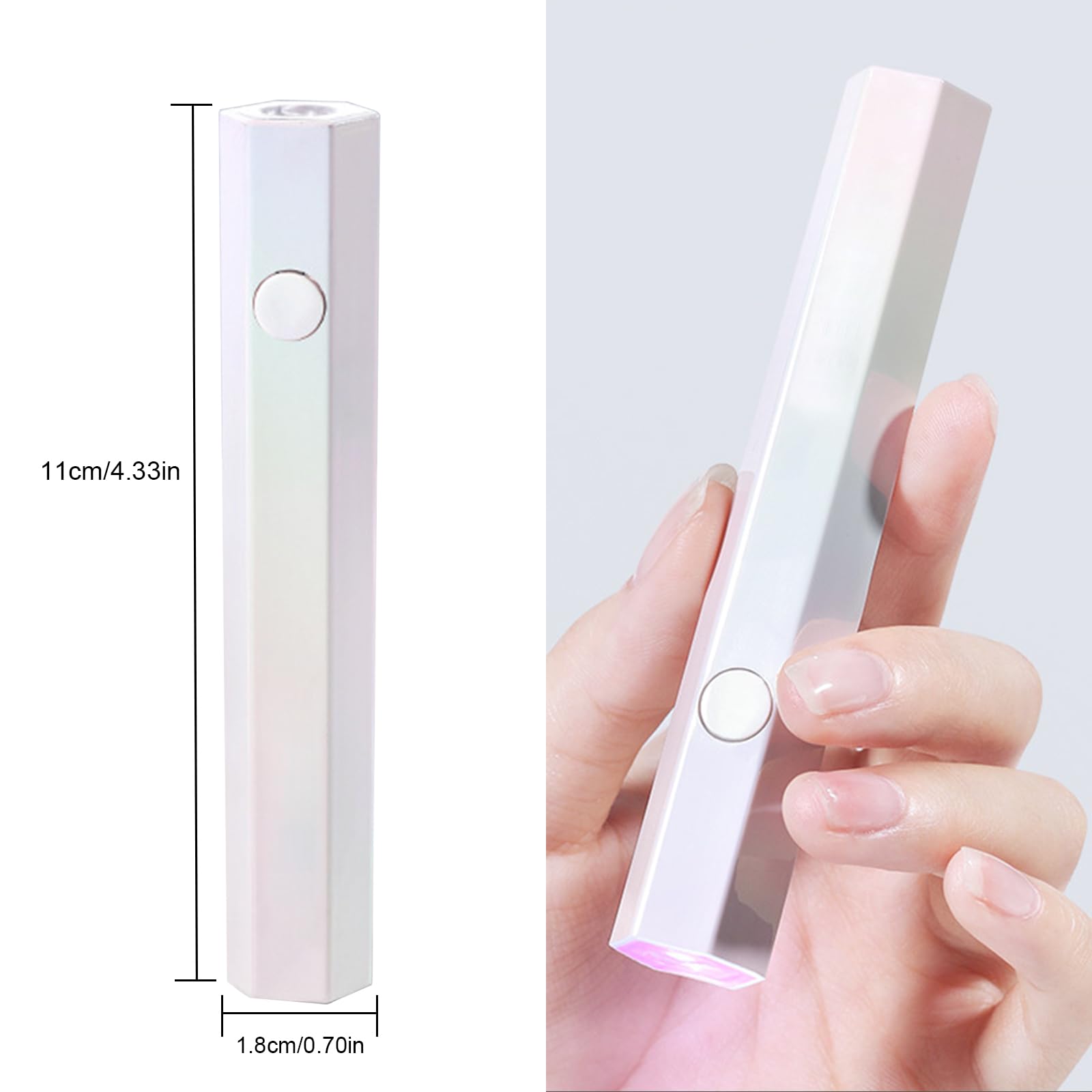 Luce UV per unghie in gel, lampada per unghie piccola, lampada per unghie a LED per smalto gel, essiccatore USB per manicure UV portatile a polimerizzazione rapida per unghie