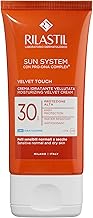 Rilastil Sun System Crema Velluta Idratante Viso, Texture Extra Soffice a Rapido Assorbimento, Pelli Sensibili, Resistente all'Acqua SPF 30, Confezione da 50ml