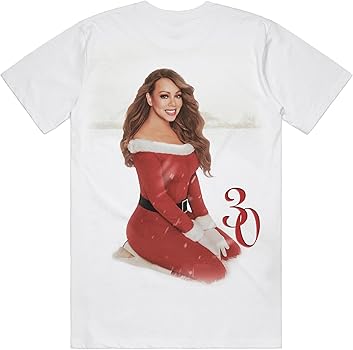 Mariah Carey Official 30th Anniversary Printed White T-Shirt