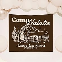 Camp Bachelorette Party Welcome Sign, Cabin Crew Before I do Party Bride To Be Banner For Wedding Decorations for Reception, Lake Mountain Bachelorette Party Favors For Inside Outside