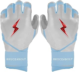 BRUCE BOLT Signature Series Long Cuff Batting Gloves - Pro-Athlete Collection - Adult & Youth Sizes