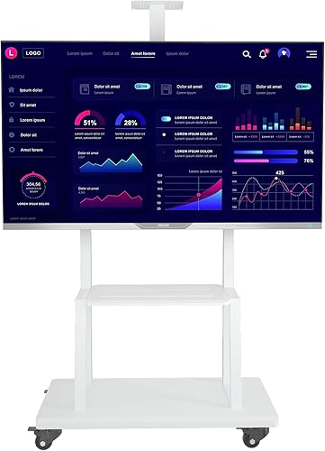 Miniatura 9 de Suptek Soporte de suelo móvil para televisores de 40 a 100 pulgadas y pantallas LCD LED Max 900 x 600 VESA Base grande ajustable de altura (ML1800B)