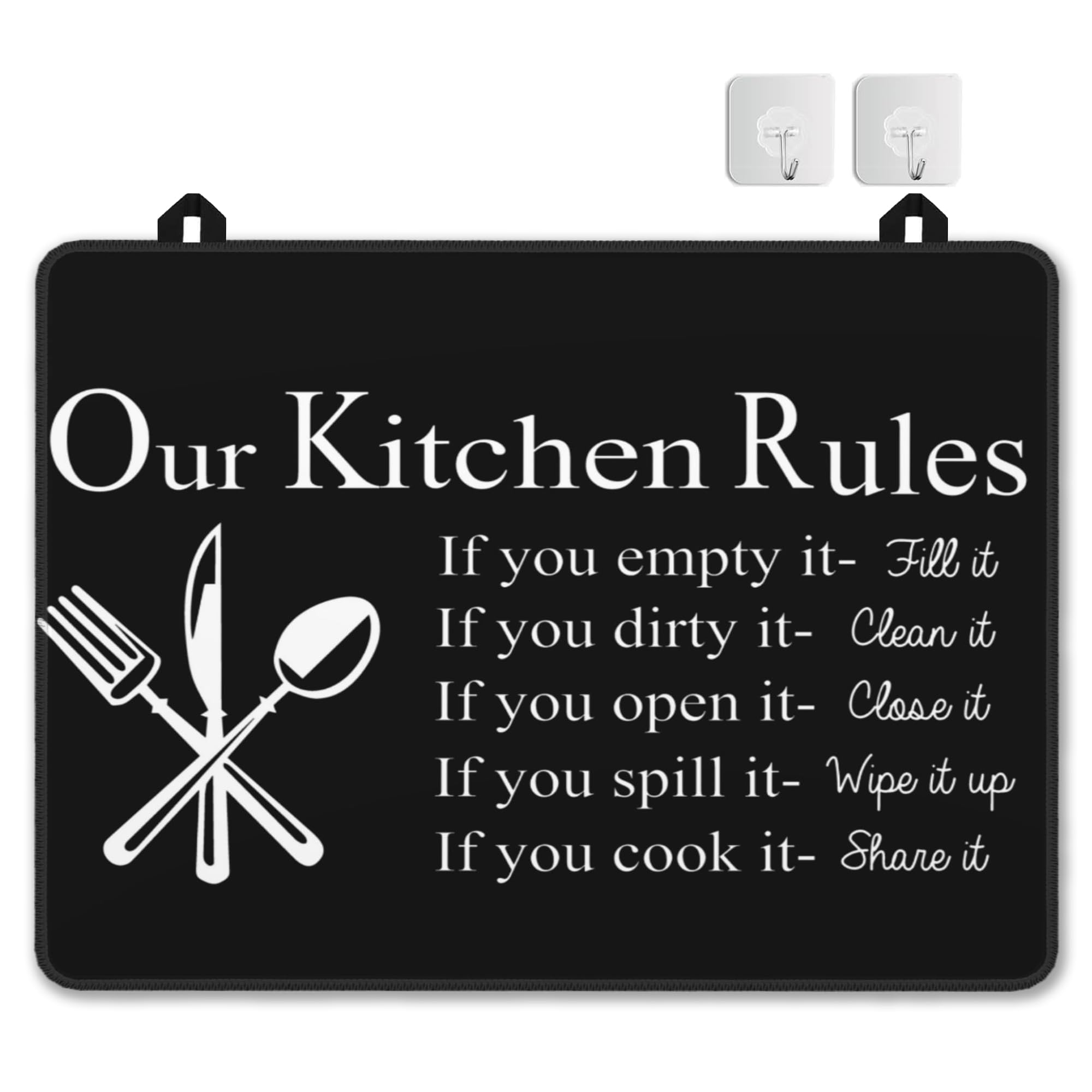 Kitchen Rules Stove Top Cover for Electric Stove,Heat Resistant Glass Cooktop Cover,Multipurpose Stove/Counter/Washer Top Protector,Dishwasher Safe Rubber(28x 20)