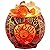 Himalayan CrystalLitez Himalayan Salt Lamp with UL Listed Dimmer Cord, Original Salt Crystals in A Handcrafted Artisan Bowl, Aromatherapy Salt Lamp (Ethnic Tribal Sun)