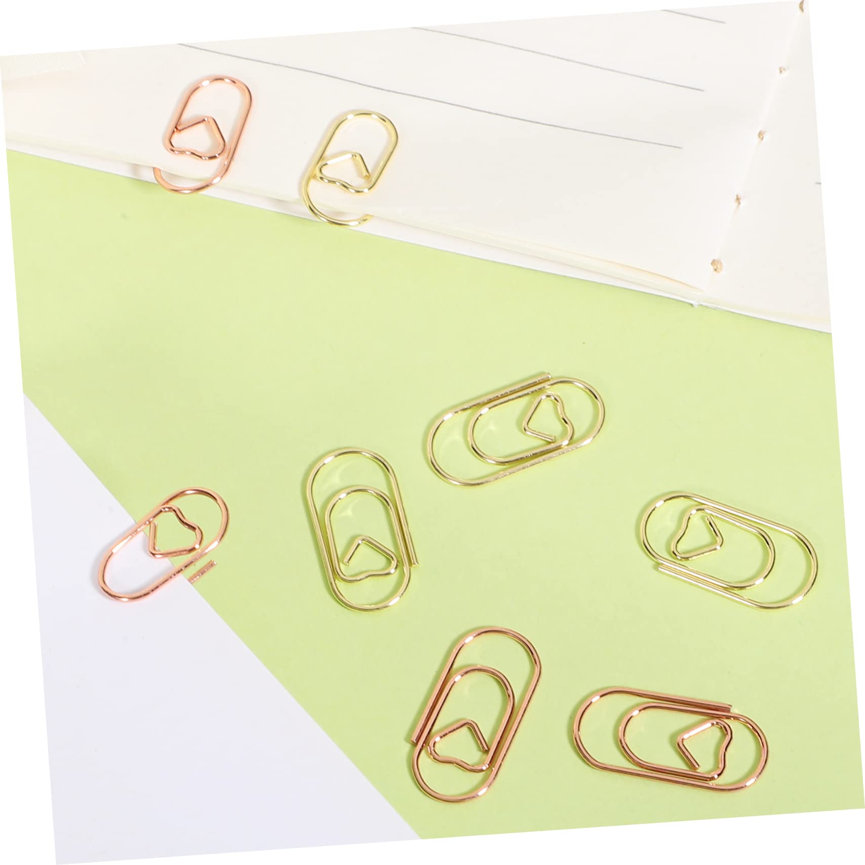 STOBOK 1200stücke Herzförmige Büroklammern Und Roségold Dekorative Papierclips Für Schule Büro Und Zuhause Organisieren Von Dokumenten Und Notizen