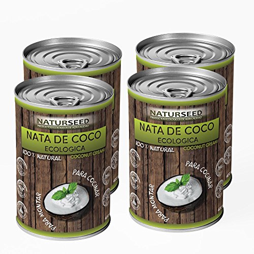 Naturseed - Nata de coco ecológica Original para cocinar, sin lactosa. Nata...