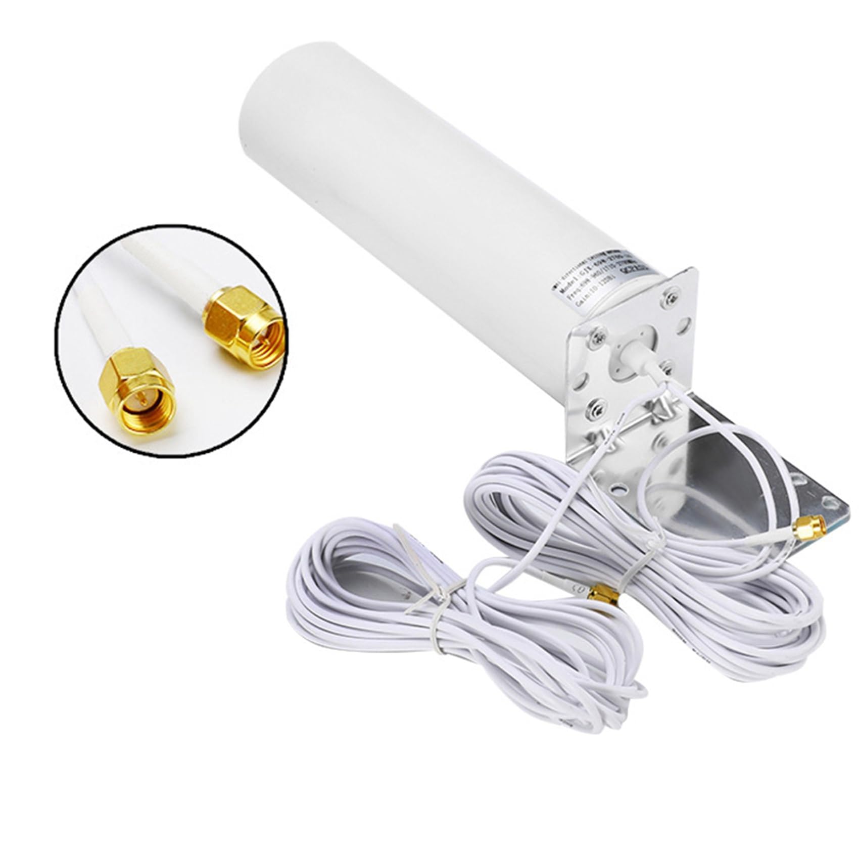 4X Antenne Externe 4G LTE Antenne Externe SMA 3G 4G Antenne ExtéRieure 10-12DBi avec Double Connecteur SMA pour Modem Routeur 4G