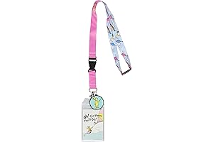 Dr. Seuss Oh the Places Universal Breakaway ID Badge Holder with 2" Rubber Pendant