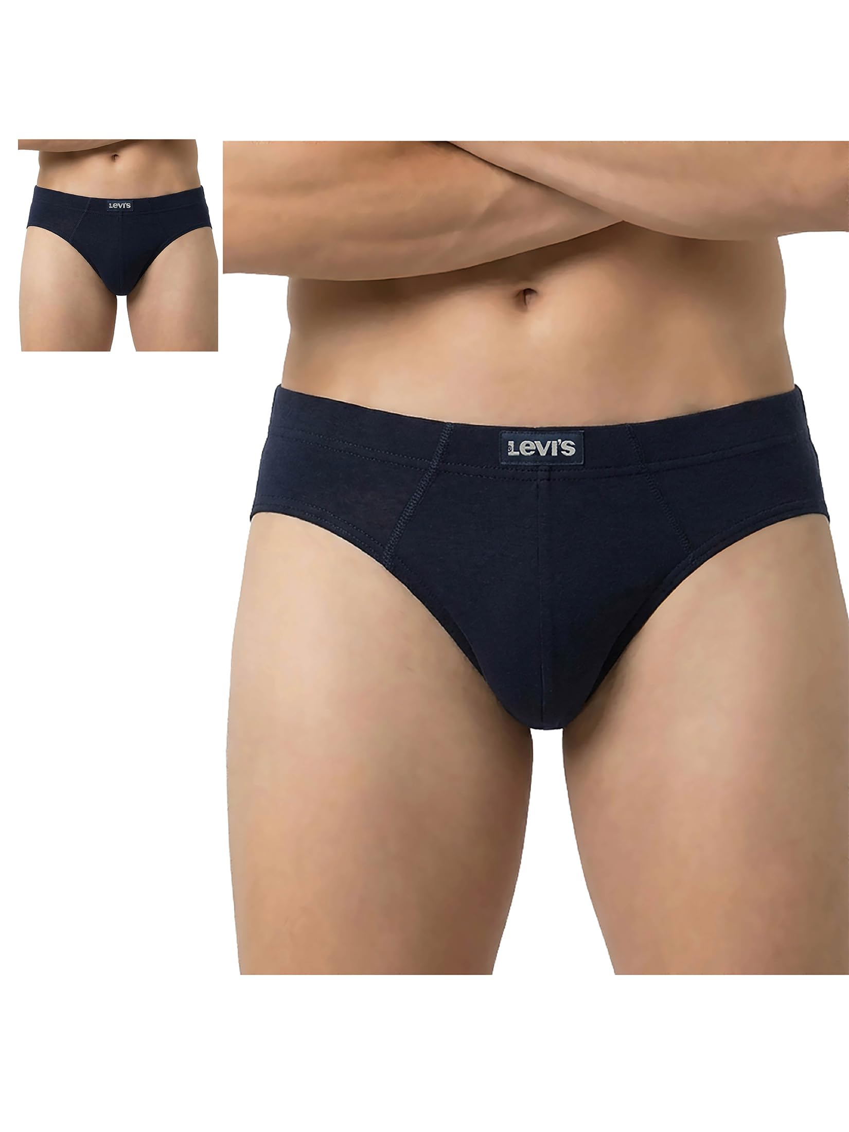 levi's Men 100 CA STYLE 11 COMFORT BRIEF NAVY,NAVY P2 Size- L-picture-48