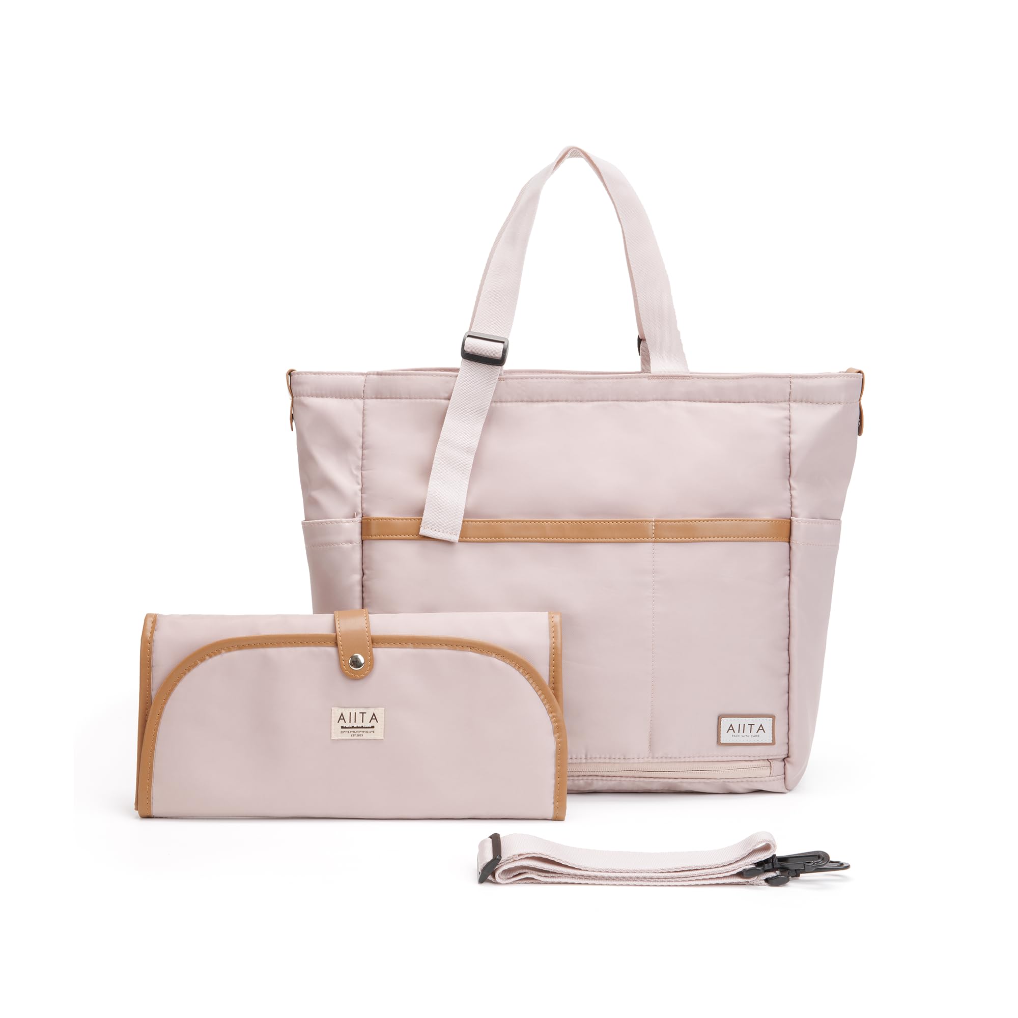 AIITA Diaper Bag Tote,Baby Diaper Bags,Convertible Diaper Bag Backpack,Crossbody Tote Bag for Women,Stylish Shoulder bag with Changing Pad,Baby