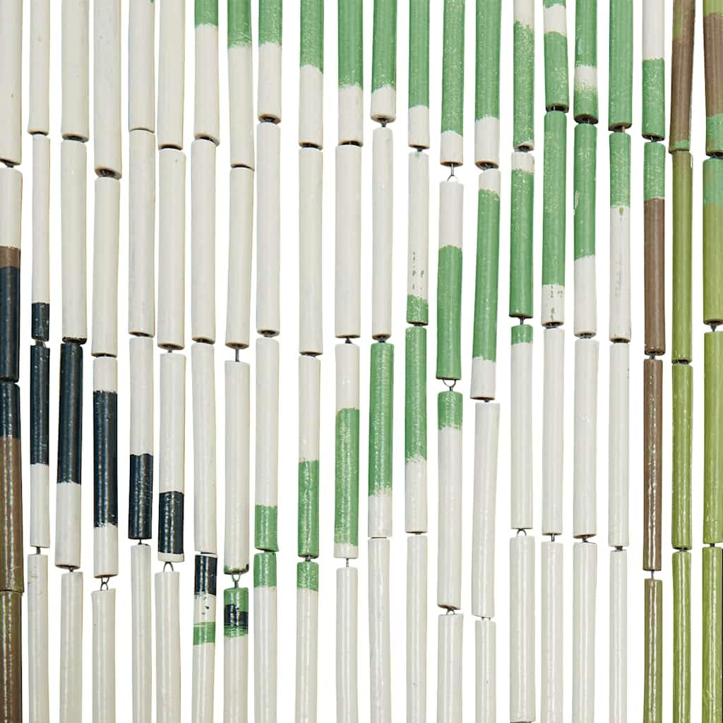 vidaXL Cortina para Puerta Insectos Estampado de bambú 90x220cm, Cortina mosquitera, Cortina de bambú, Cortina para Exteriores