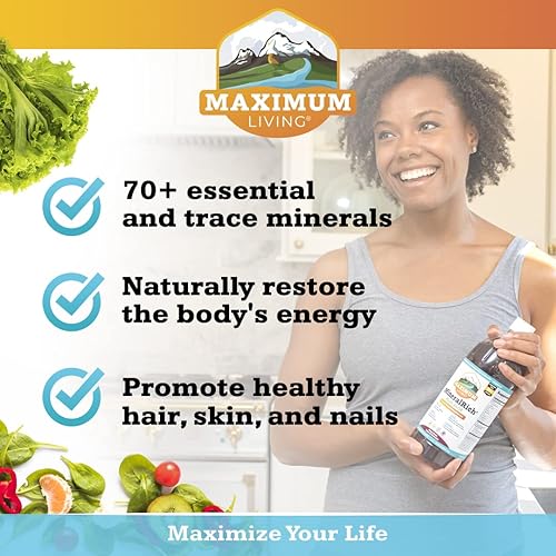Miniatura 4 de Maximum Living MineralRich Minerals Suplemento  Mezcla líquida de vitaminas y oligominerales  32 oz