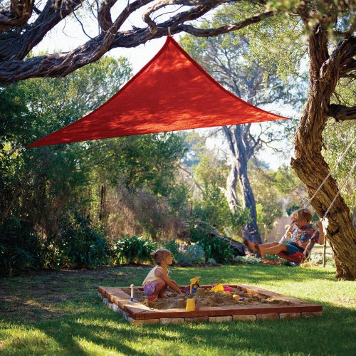 Coolaroo Party Shade Sail - 90% UV Block Lightweight Outdoor Sun Shade with Ropes, Portable...