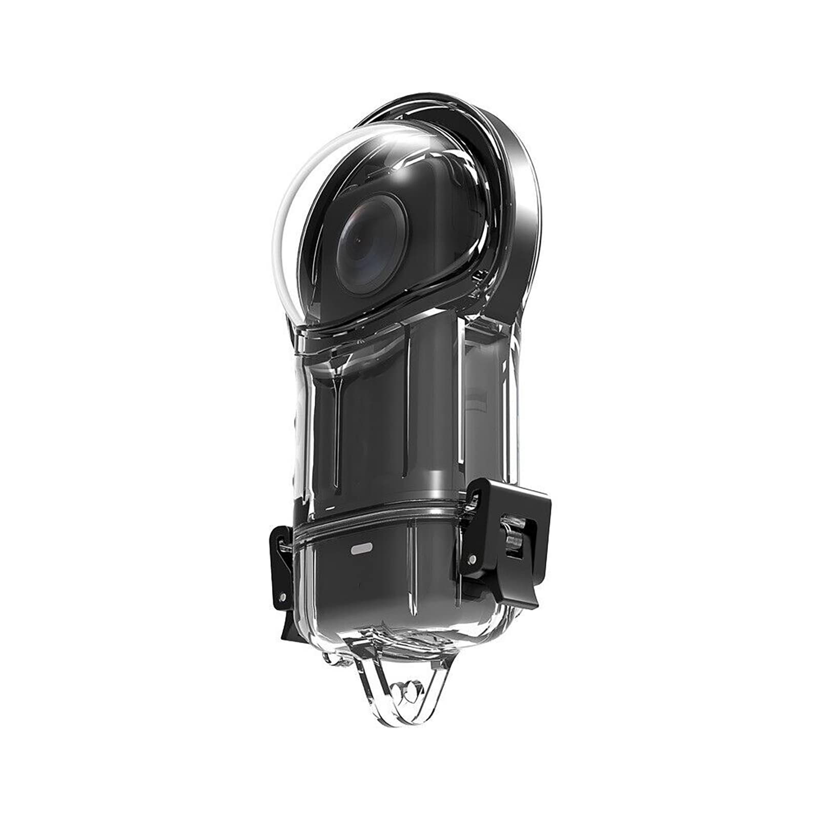 Custodia Impermeabile per Insta360 X3, Materiale Policarbonato, Custodia Protettiva per Fotocamera Panoramica, Resistente all'Acqua, con Staffa di Montaggio