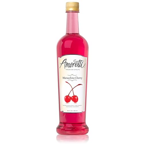 Amoretti Jarabe premium, cereza marrasquino, 25.4 onzas