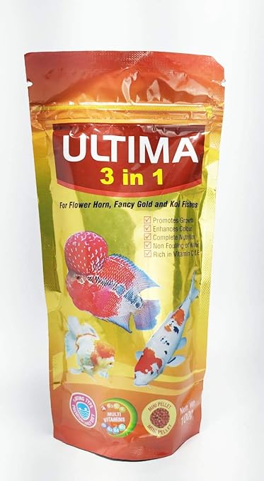 E'cella Taiyo Ultima 3 in 1 Fish Food, 100 gm