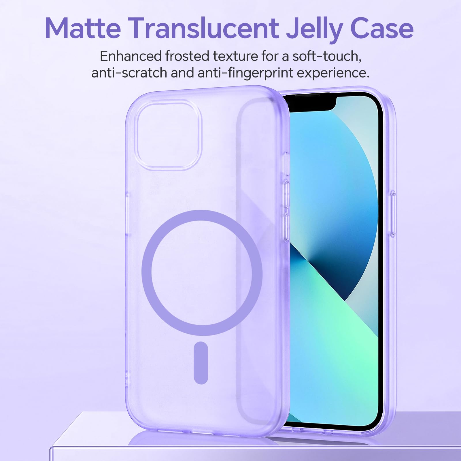 Custodia Magnetica Per IPhone 13/14 – Retro Opaco Traslucido, Antiurto, Compatibile MagSafe - 4