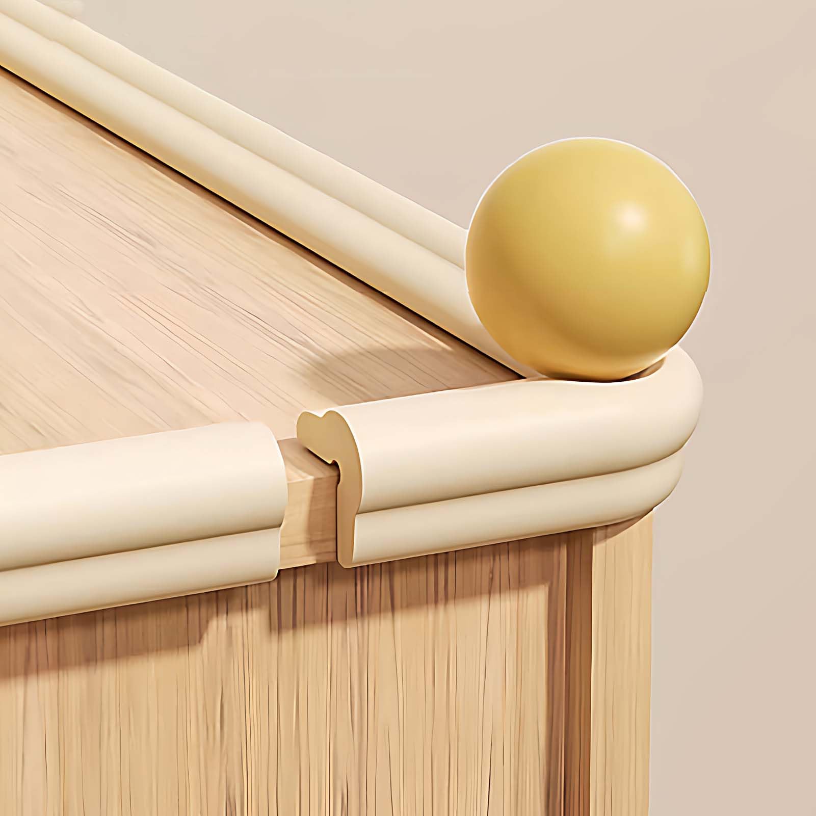 Protector De Esquinas para Muebles, Tira Antigolpes De Espuma, Protector De Bordes, Parachoques Suave, Cinta De Doble Cara, Flexible, Elástica, Recortable, para Mesas