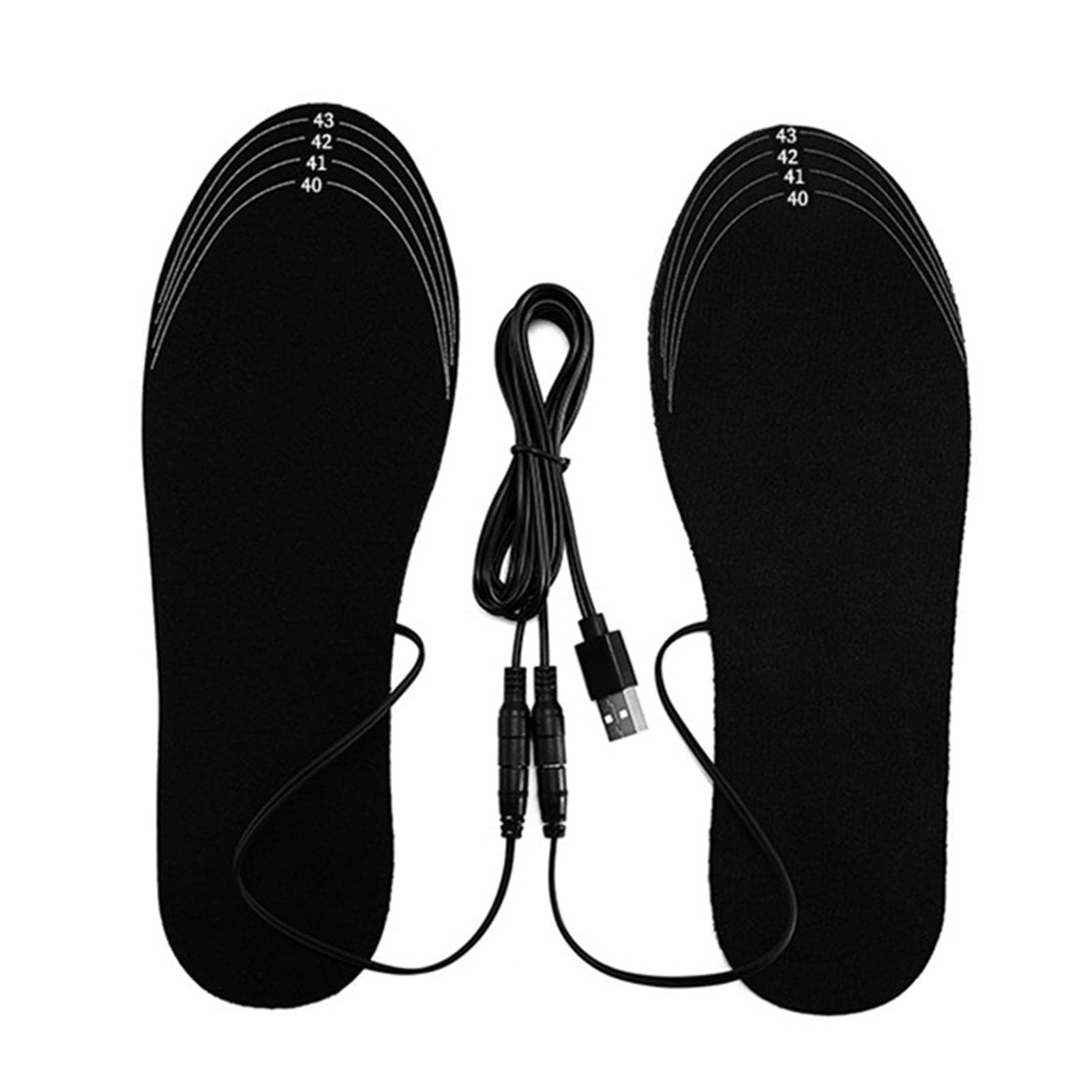 Semelles chauffantes USB - Semelles chauffantes électriques - Semelles Thermiques - Chaussettes chauffantes pour Chaussures de Ski d'hiver, Marche