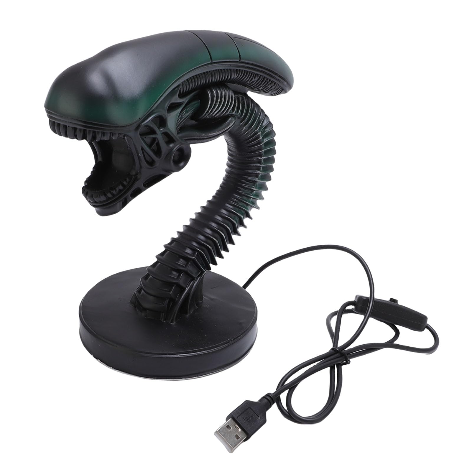 lyrlody Alien Lampada da Comodino da Tavolo in Resina LED Luce Notturna Decorativa per Scrivania Camera da Letto Lettura (stile 1)
