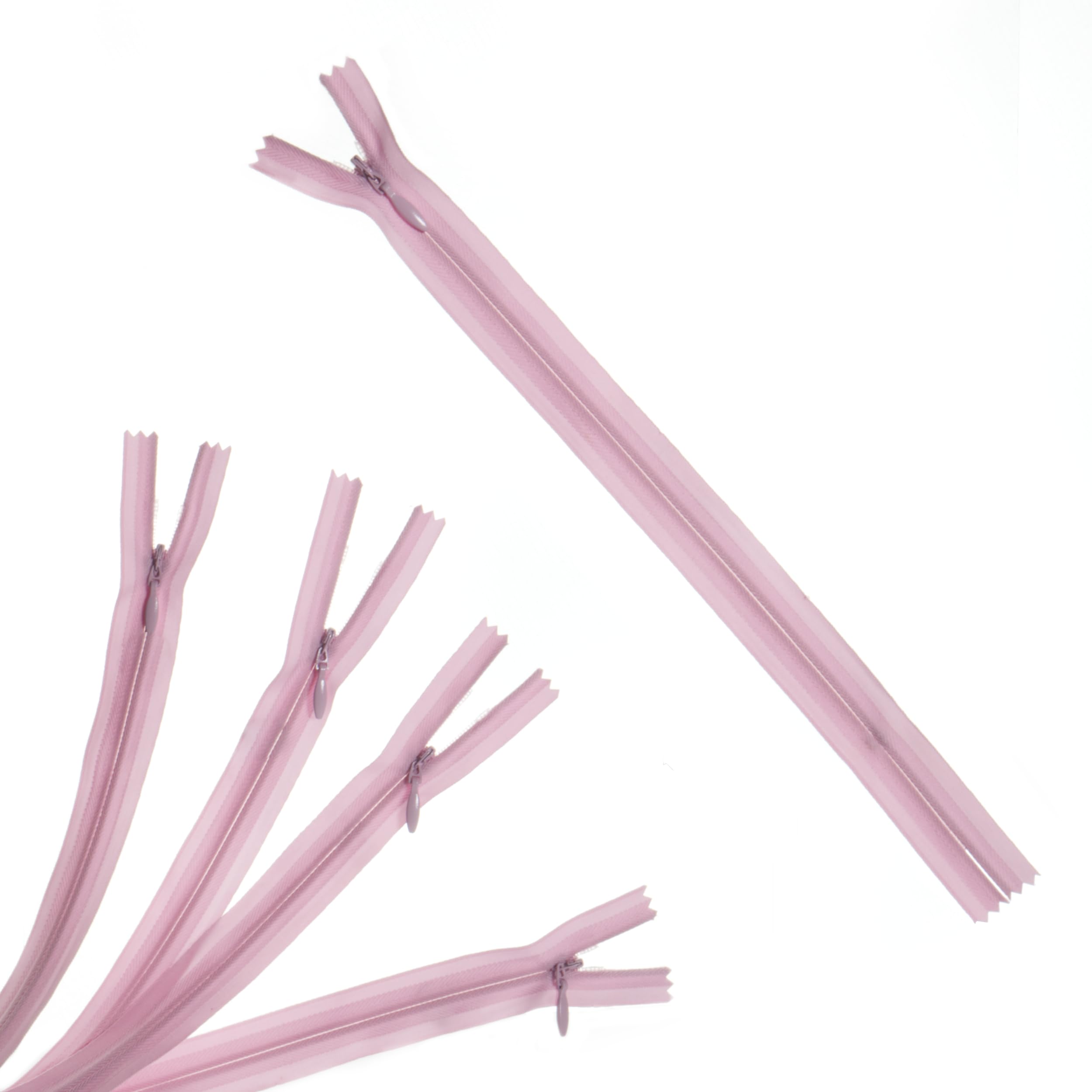 Trimz Pink Adjustable Invisible Zip, 25Cm