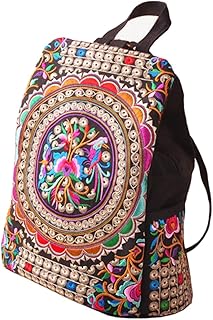 UKCOCO Mochila De Lona Bolsa De Lona Mochila Elegante Para Mulheres Mochila Floral Mochila Feminina Mochila Fashion Para Mulheres Bolsa De Lona Bolsa Feminina Mochila De Lona Feminina