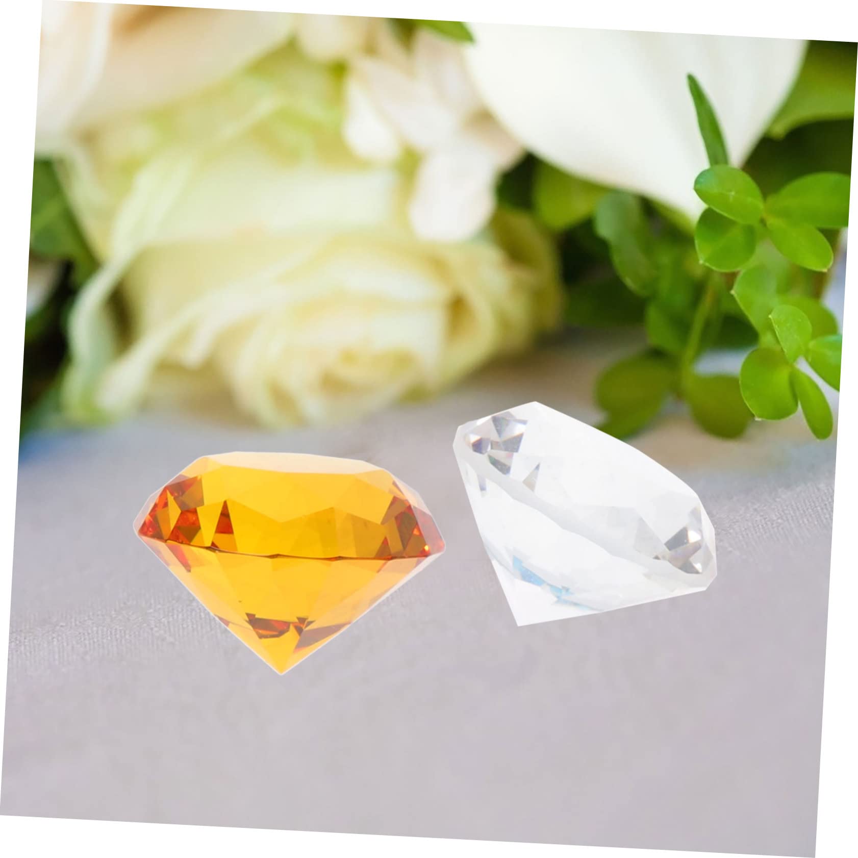 SHINEOFI Diamanti Decorativi Funzione Riempitivo 30mm 12 Pezzi in Vetro Trasparente per Decorazioni Matrimonio e Centrotavola Outdoor per Vasi e Sfondo Fotografico