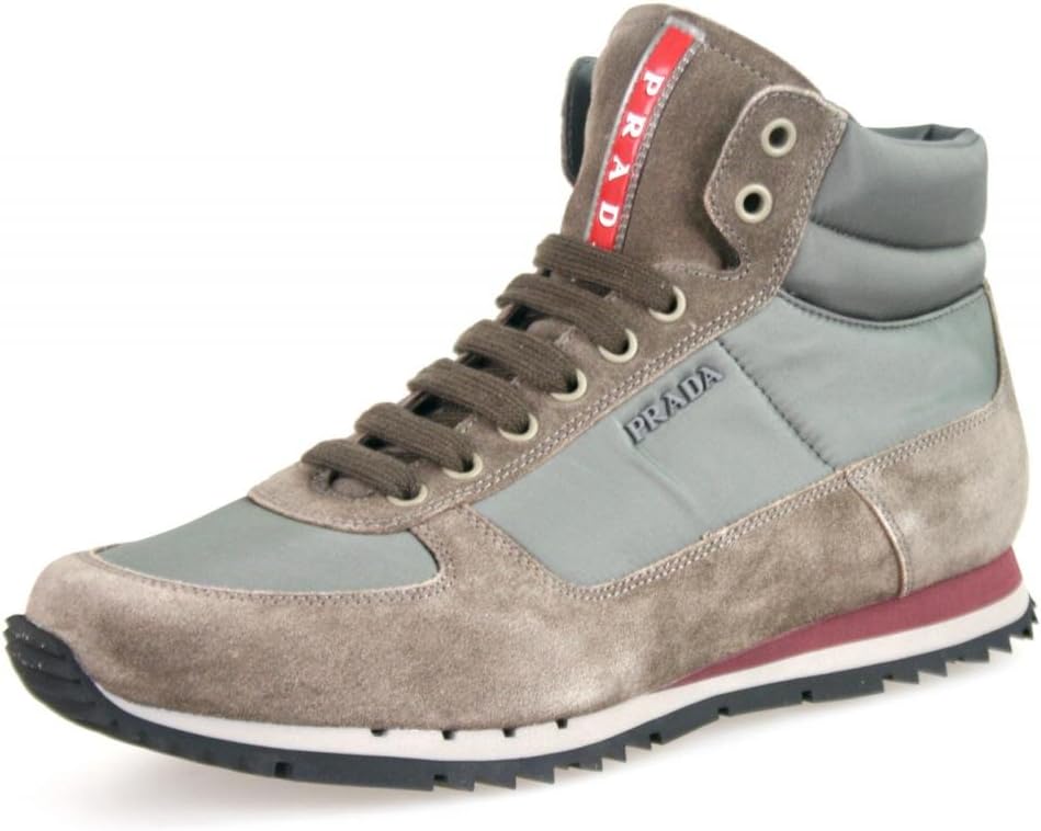 Prada Men's Leather High-Top Trainers 4T2782 OQT F0031
