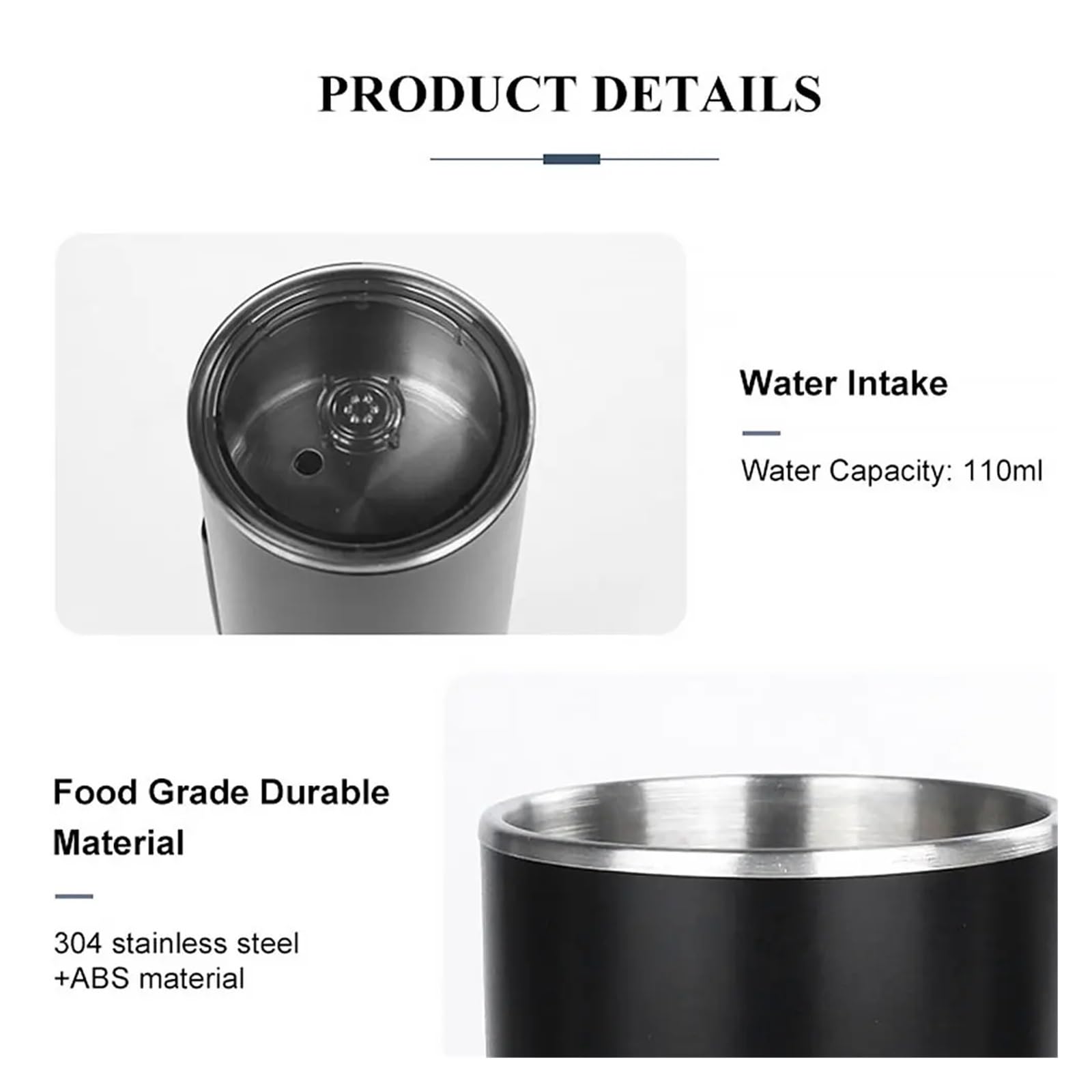 EDEDE Macchina da caffè Espresso Portatile, Caffettiera da Viaggio 3 in 1 Adatta for Capsule/Polvere Caffettiera elettrica for Campeggio, Viaggio, Camper, Escursionismo, Ufficio per Viaggi, Campeggio