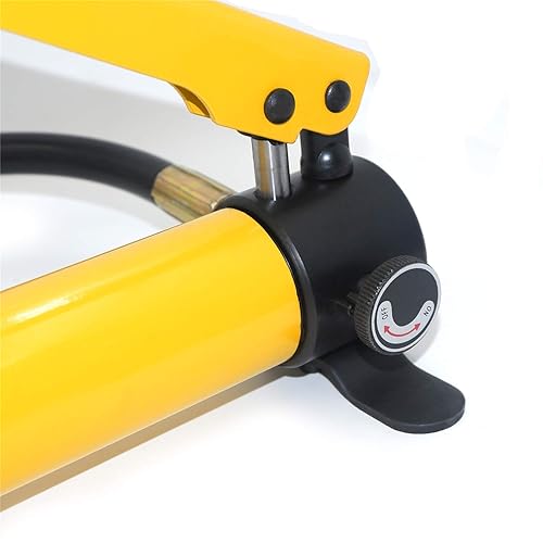 Miniatura 6 de HTTMT - Juego hidráulico de perforación perforadora de 6 troqueles bomba manual (0.630-2.008 in, 58" - 2 164") 8T PN ET-TOOL006-AMARILLO