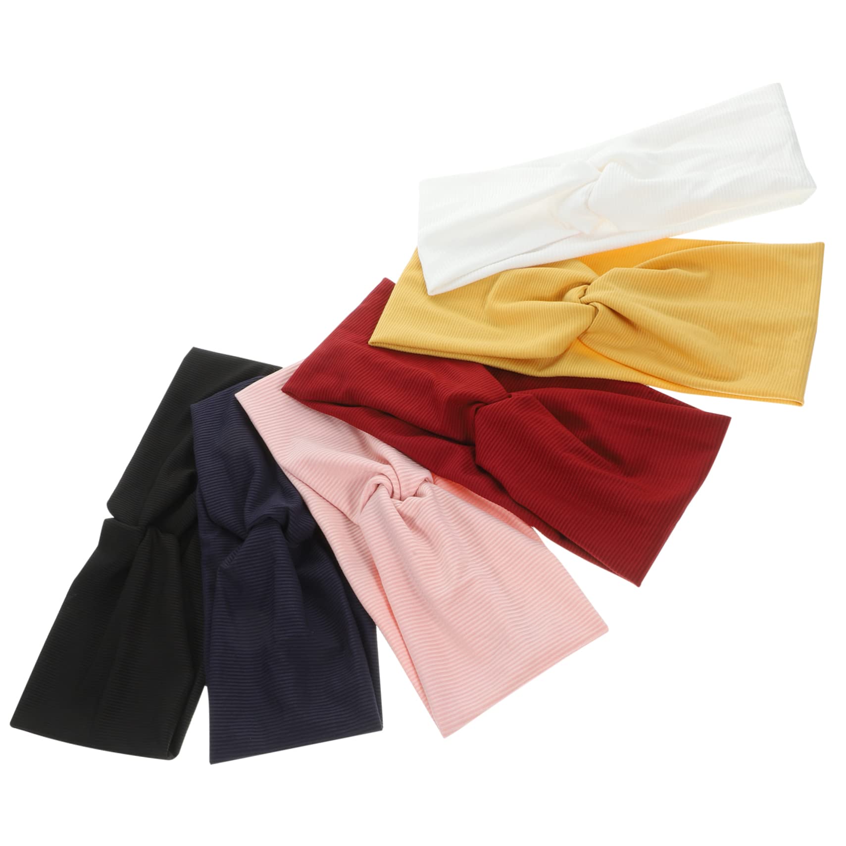FRCOLOR 18 Piezas Diadema Lazos Para El Cabello Gimnasio Envolturas Para La Cabeza Bandanas Accesorios Para El Cabello Rosa Bandanas Para El o De Color Sólido