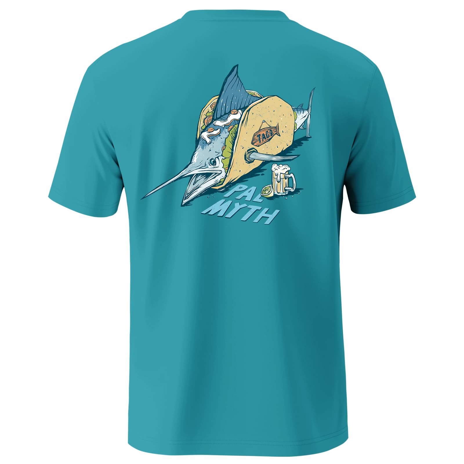 Palmyth Men's Fishing UPF 50+ Sun Protection Short Sleeve T-Shirt