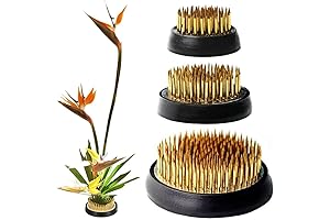 Japanese Flower Arranging Supplies, 3 Pcs Flower Frogs (Gold, 1.3 Inch, 1.57 Inch, 1.97 Inch)