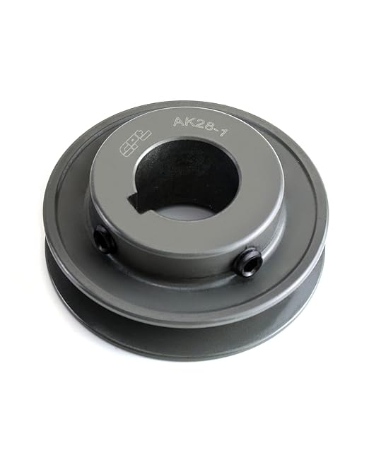 QWORK AK281 Single Groove Web Sheaves, 2.80" OD 1" Bore V-Belt Sheave, A Belt Section, Cast Iron,for V-Belt