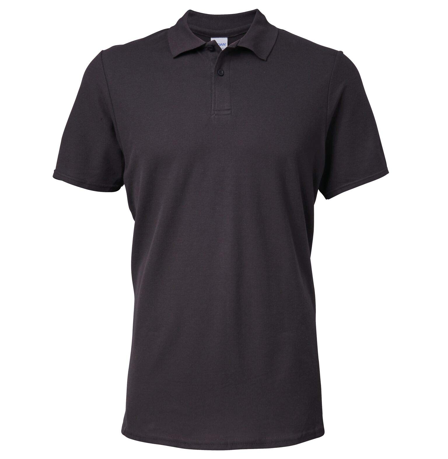 Gildan 64800 Softstyle Adult Double Pique Polo Shirt, Charcoal, XL