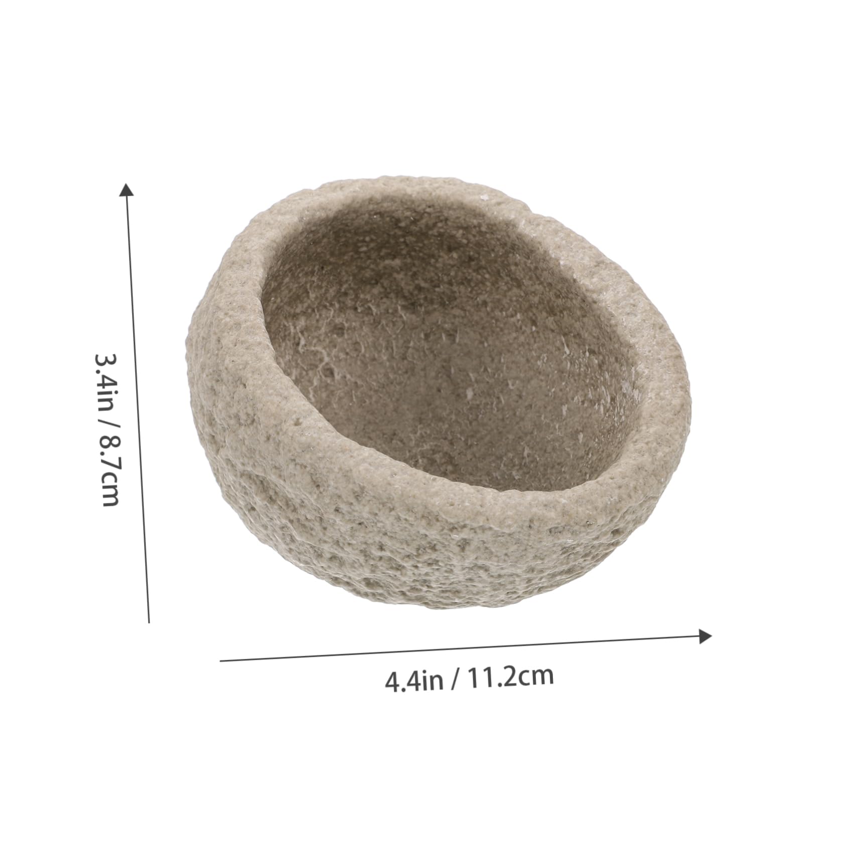 POPETPOP 2pcs Heavy Reptile Food Bowls Tortoise Box Water Basin for Lizards Pet Eating Bowl for Food and Water Feeding