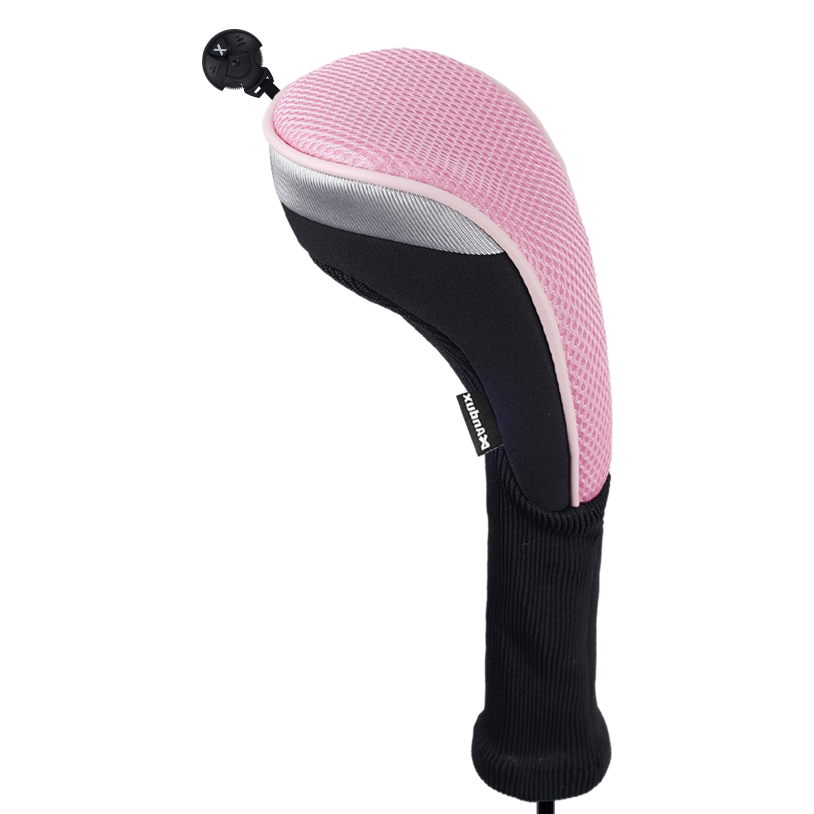 Andux 2 Piezas/Unidades Cuello Largo Fundas de Cabeza de Palo de Golf híbridos CTMT-02 Rosa