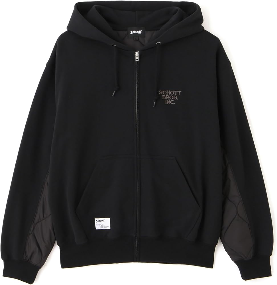 Amazon.co.jp: 【Schott】【ショット】 QUILTED COMBI. ZIP HOODED